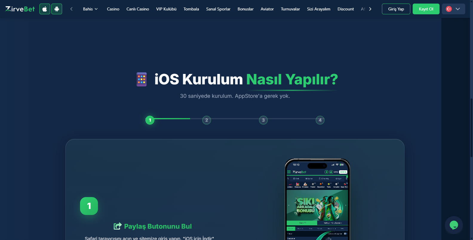 Zirvebet Whatsapp