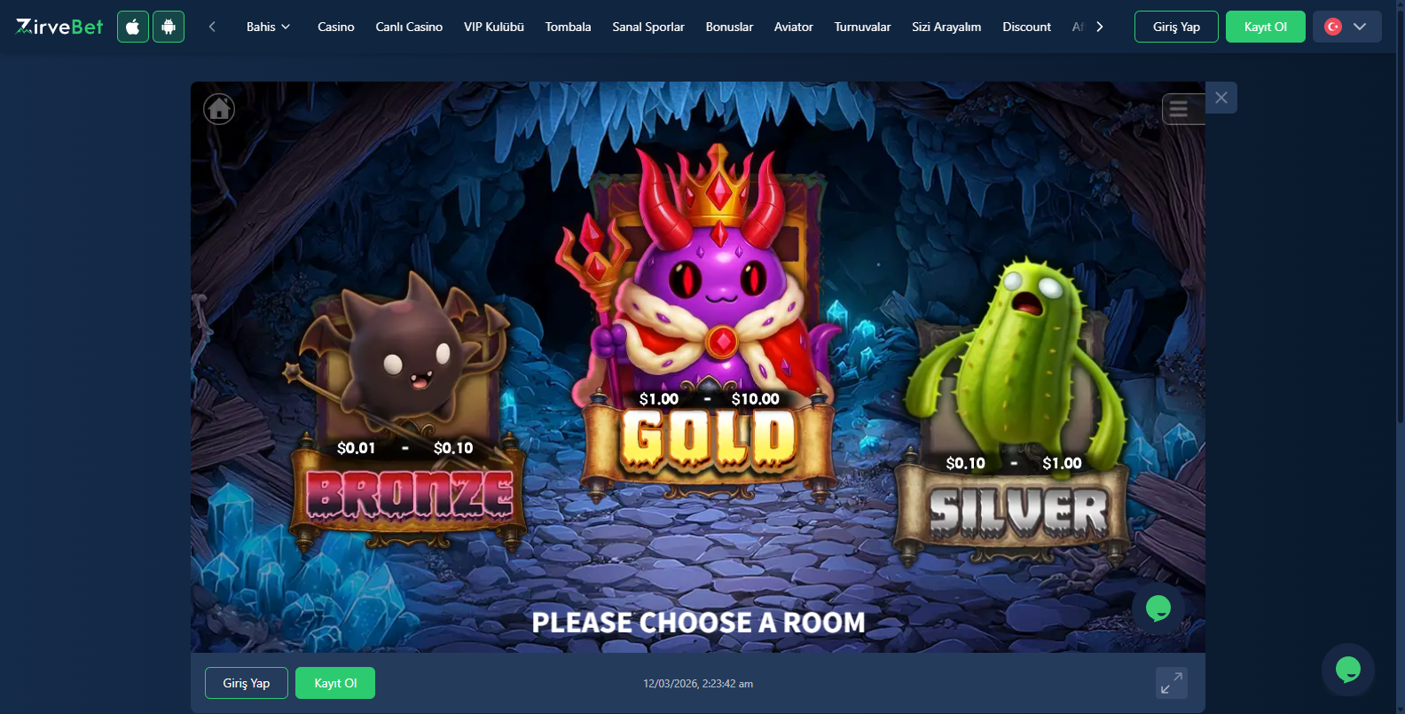 Zirvebet Casino Turnuvaları